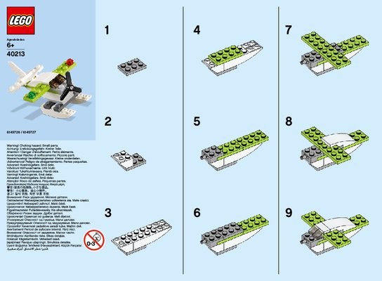 Notice / Instructions de Montage - LEGO - 40213 - MMB Jun 2016 Seaplane: Page 1