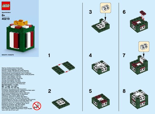 Notice / Instructions de Montage - LEGO - 40219 - LEGO Monthly Mini Build December – Prese: Page 1