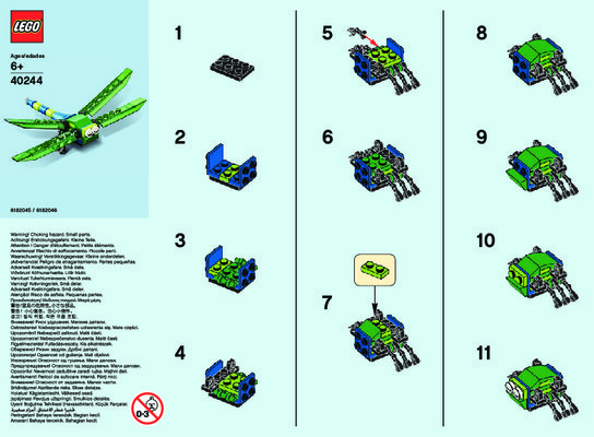 Notice / Instructions de Montage - LEGO - 40244 - MMB Jun 2017 Dragonfly: Page 1