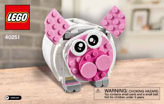 Notice / Instructions de Montage - LEGO - 40251 - Mini Piggy Bank: Page 1