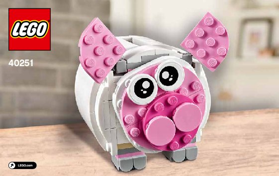 Notice / Instructions de Montage - LEGO - 40251 - Mini Piggy Bank: Page 1