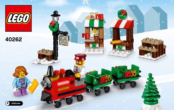 Notice / Instructions de Montage - LEGO - 40262 - La promenade en train de Noël LEGO®: Page 1