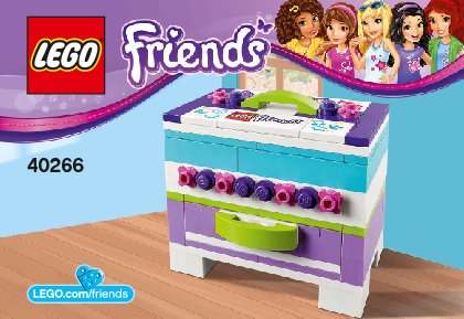 Notice / Instructions de Montage - LEGO - 40266 - Friends Storage Box: Page 1