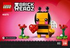 Notice / Instructions de Montage - LEGO - 40270 - Valentine's Bee: Page 1