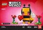 Notice / Instructions de Montage - LEGO - 40270 - Valentine's Bee: Page 1