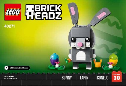 Notice / Instructions de Montage - LEGO - 40271 - Easter Bunny: Page 1