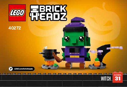 Notice / Instructions de Montage - LEGO - 40272 - Halloween Witch: Page 1