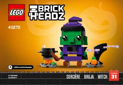 Notice / Instructions de Montage - LEGO - 40272 - Halloween Witch: Page 1