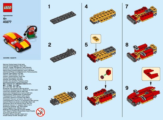 Notice / Instructions de Montage - LEGO - 40277 - MMB Feb 2018 Car & Gas Stn.: Page 1