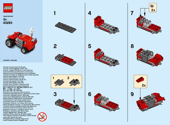 Notice / Instructions de Montage - LEGO - 40280 - MMB May 2018 Tractor: Page 1