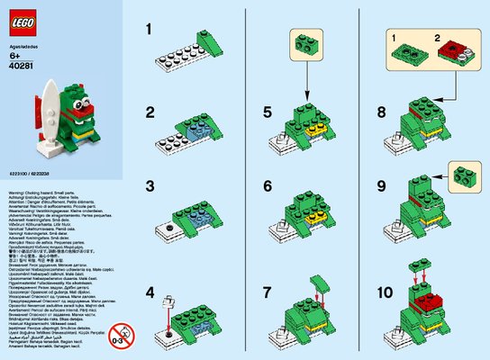 Notice / Instructions de Montage - LEGO - 40281 - MMB Jun 2018 Surfer Dragon: Page 1