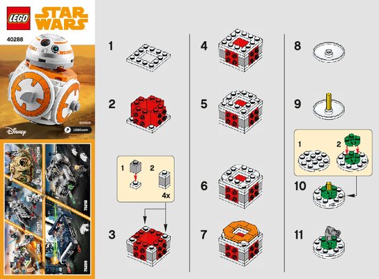 Notice / Instructions de Montage - LEGO - 40288 - BB-8™: Page 1