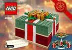 Notice / Instructions de Montage - LEGO - 40292 - Christmas Gift: Page 1