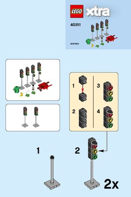 Notice / Instructions de Montage - LEGO - 40311 - Traffic Lights: Page 1