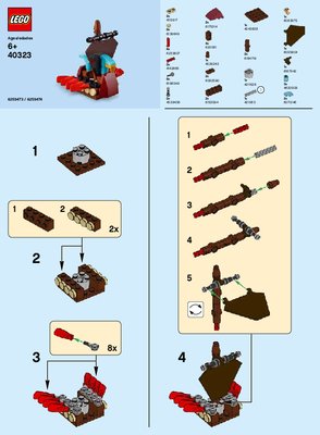 Notice / Instructions de Montage - LEGO - 40323 - MMB Mar 2019 Viking Ship: Page 1