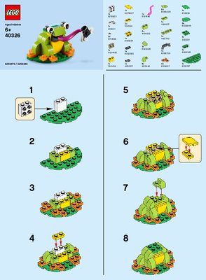 Notice / Instructions de Montage - LEGO - 40326 - MMB Jun 2019 Frog: Page 1