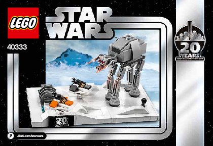 Notice / Instructions de Montage - LEGO - 40333 - Battle of Hoth™ – 20th Anniversary Editi: Page 1