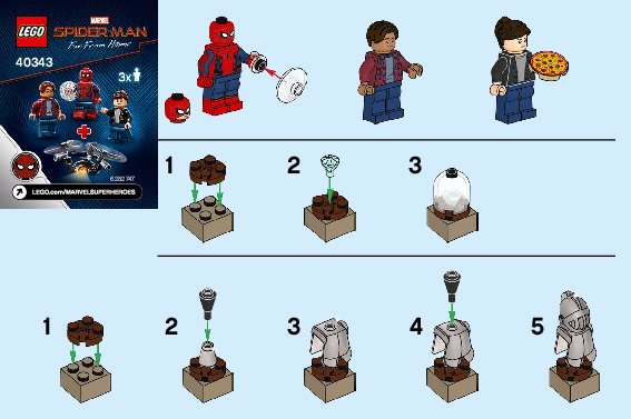 Notice / Instructions de Montage - LEGO - 40343 - Spider-Man and the Museum Break-In: Page 1