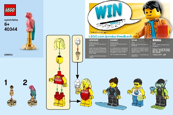 Notice / Instructions de Montage - LEGO - 40344 - MF Set – Summer Celebration: Page 1