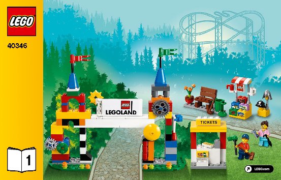 Notice / Instructions de Montage - LEGO - 40346 - LEGOLAND® Park: Page 1