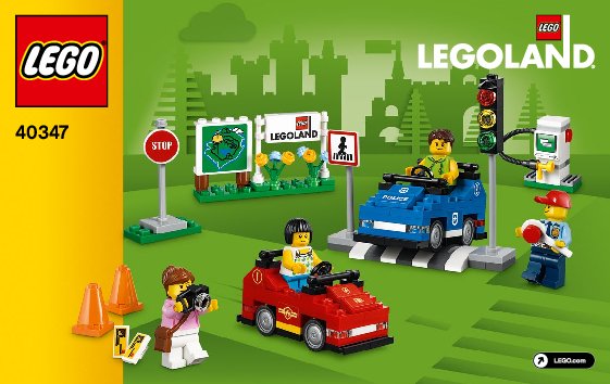 Notice / Instructions de Montage - LEGO - 40347 - LEGOLAND® Driving School Cars: Page 1