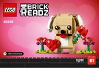 Notice / Instructions de Montage - LEGO - 40349 - Valentine's Puppy: Page 1