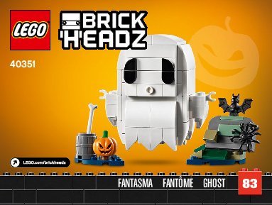 Notice / Instructions de Montage - LEGO - 40351 - Halloween Ghost: Page 1