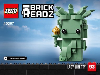 Notice / Instructions de Montage - LEGO - 40367 - Lady Liberty: Page 1