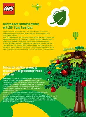 Notice / Instructions de Montage - LEGO - 40435 - Plants from Plants: Page 1