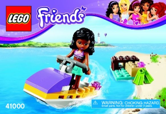 Notice / Instructions de Montage - LEGO - Friends - 41000 - La motomarine: Page 1