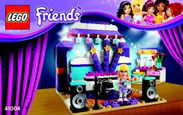 Notice / Instructions de Montage - LEGO - Friends - 41004 - Le studio de musique et de danse: Page 1