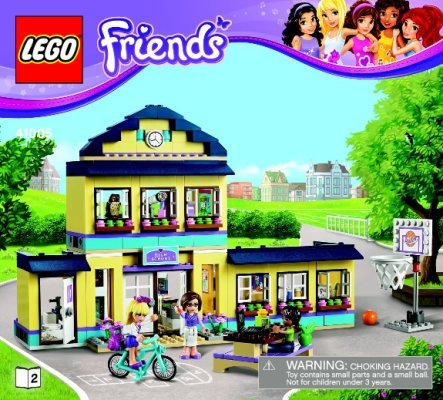 Notice / Instructions de Montage - LEGO - Friends - 41005 - L'école de Heartlake City: Page 1