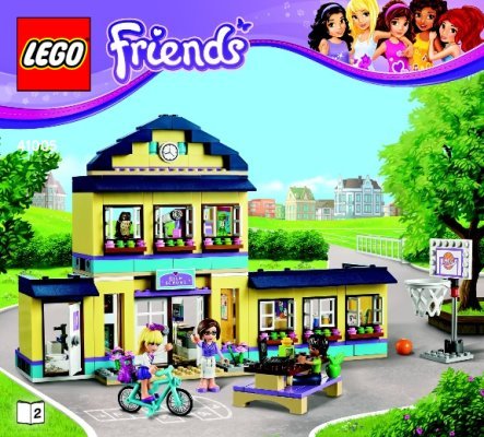 Notice / Instructions de Montage - LEGO - Friends - 41005 - L'école de Heartlake City: Page 1