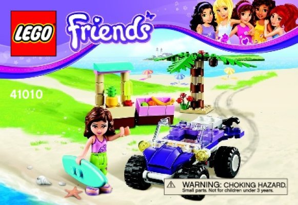 Notice / Instructions de Montage - LEGO - Friends - 41010 - Le buggy de plage d'Olivia: Page 1