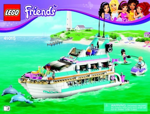 Notice / Instructions de Montage - LEGO - Friends - 41015 - Le yacht: Page 1