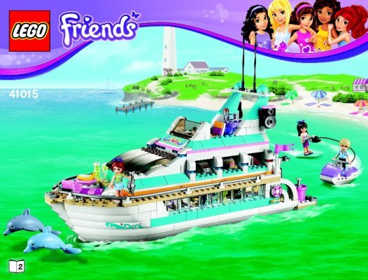 Notice / Instructions de Montage - LEGO - Friends - 41015 - Le yacht: Page 1