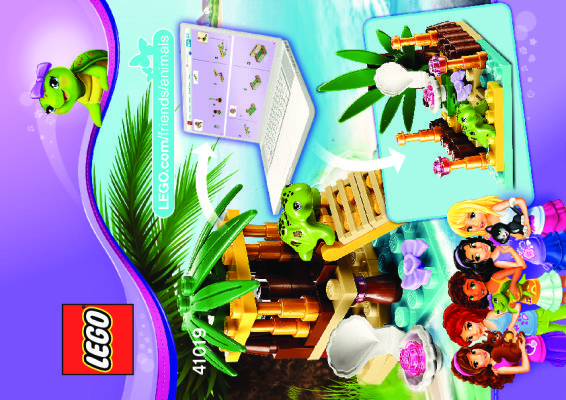 Notice / Instructions de Montage - LEGO - 41019 - Turtle's Little Oasis: Page 1