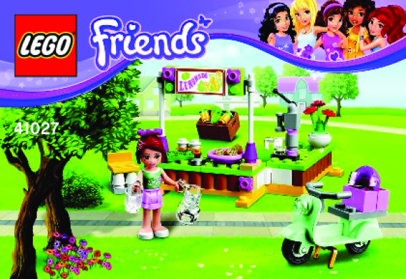 Notice / Instructions de Montage - LEGO - Friends - 41027 - Le stand de limonade de Mia: Page 1