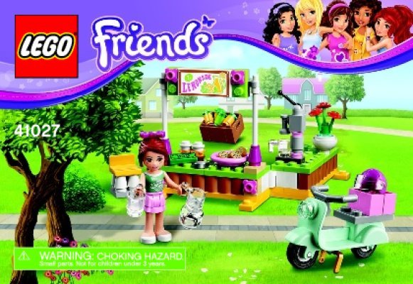 Notice / Instructions de Montage - LEGO - Friends - 41027 - Le stand de limonade de Mia: Page 1