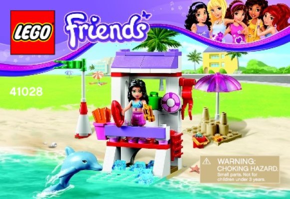 Notice / Instructions de Montage - LEGO - Friends - 41028 - Le poste de sauvetage d'Emma: Page 1