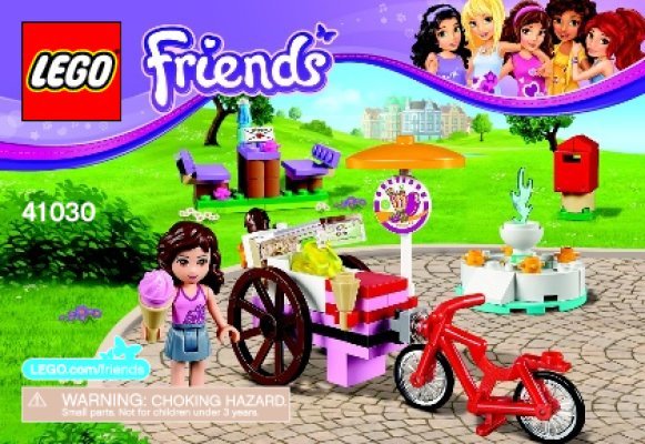 Notice / Instructions de Montage - LEGO - Friends - 41030 - Le stand de glace d'Olivia: Page 1