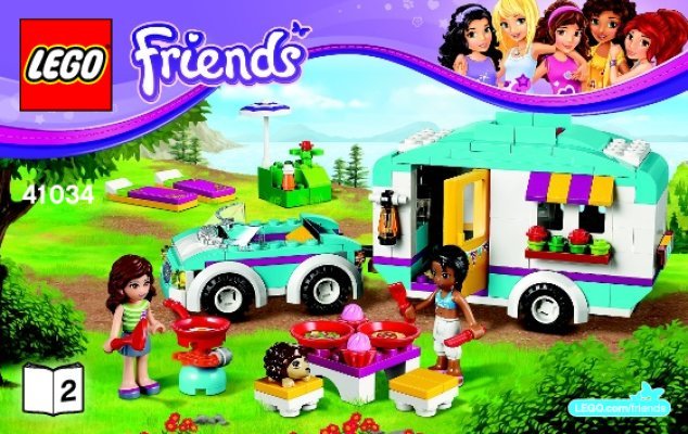 Notice / Instructions de Montage - LEGO - Friends - 41034 - La caravane des vacances: Page 1