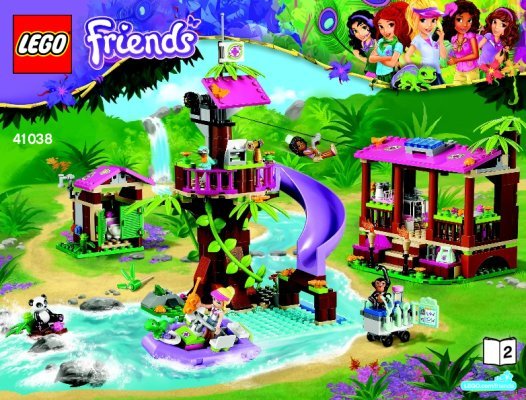 Notice / Instructions de Montage - LEGO - Friends - 41038 - La base de sauvetage de la jungle: Page 1