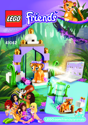 Notice / Instructions de Montage - LEGO - Friends - 41042 - Le tigre & son temple asiatique: Page 1