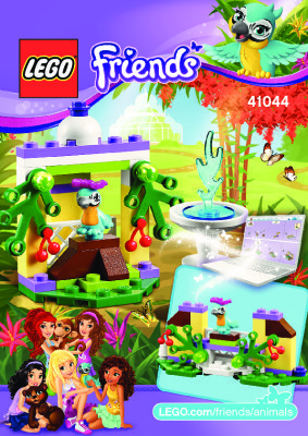 Notice / Instructions de Montage - LEGO - Friends - 41044 - Le perroquet & sa fontaine: Page 1