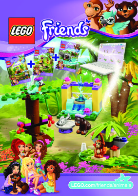 Notice / Instructions de Montage - LEGO - Friends - 41044 - Le perroquet & sa fontaine: Page 1