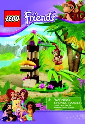 Notice / Instructions de Montage - LEGO - Friends - 41045 - L'orang-outan & son bananier: Page 1