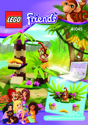 Notice / Instructions de Montage - LEGO - Friends - 41045 - L'orang-outan & son bananier: Page 1