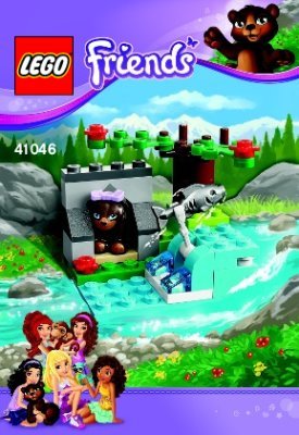 Notice / Instructions de Montage - LEGO - Friends - 41046 - L'ours brun & sa rivière: Page 1