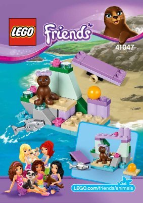 Notice / Instructions de Montage - LEGO - Friends - 41047 - Le petit rocher du phoque: Page 1